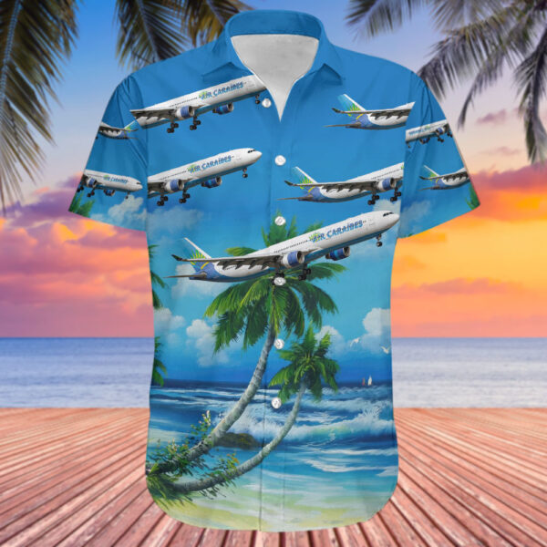 Airbus A330-323 Air Caraïbes Cheap Hawaiian Shirt Airbus A330-323 Air Caraïbes Cheap Hawaiian Shirt