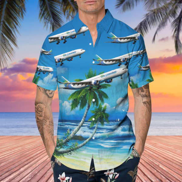 Airbus A330-323 Air Caraïbes Cheap Hawaiian Shirt Airbus A330-323 Air Caraïbes Cheap Hawaiian Shirt