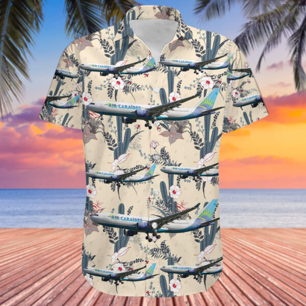 Airbus A330-223 Air Caraïbes Hawaiian Shirt Airbus A330-223 Air Caraïbes Hawaiian Shirt