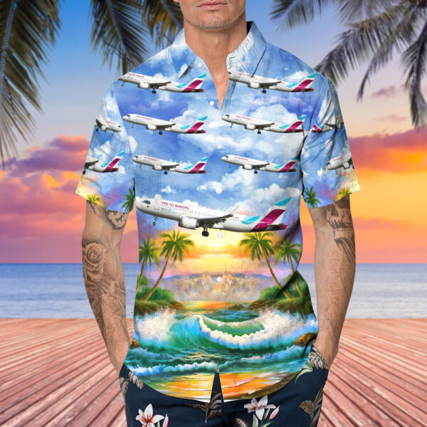 Airbus A320-251N Eurowings Cheap Hawaiian Shirt Airbus A320-251N Eurowings Cheap Hawaiian Shirt
