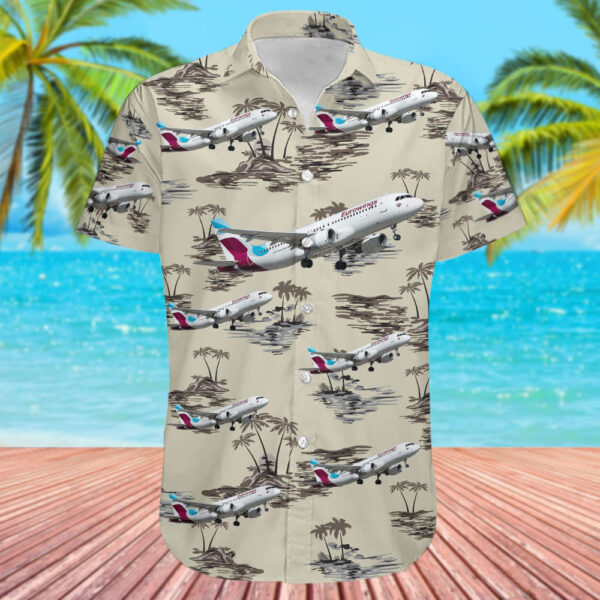 Airbus A320-214 Eurowings Cheap Hawaiian Shirt Airbus A320-214 Eurowings Cheap Hawaiian Shirt