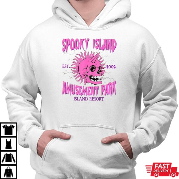 Spooky Island Amusement Park Shirt – Horror Skull Graphic Tee