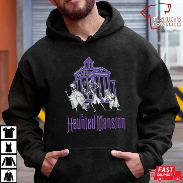 The Haunted Mansion Hitchhiking Ghosts Retro Shirt