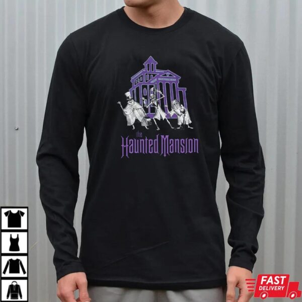 The Haunted Mansion Hitchhiking Ghosts Retro Shirt