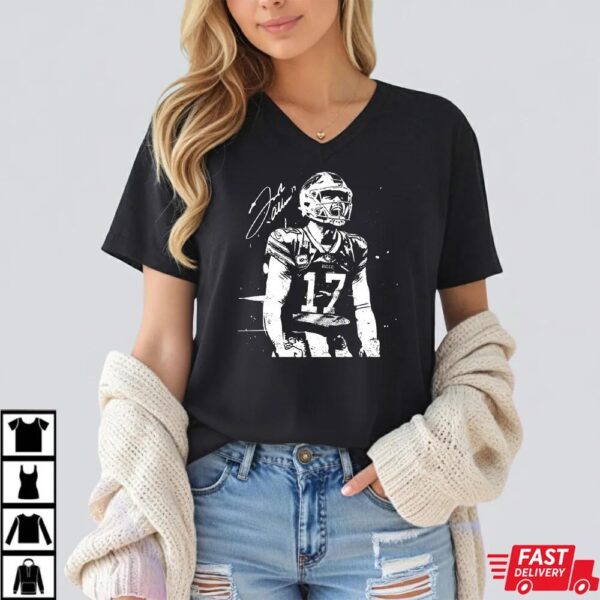 Josh Allen 17 Vintage Bootleg Shirt