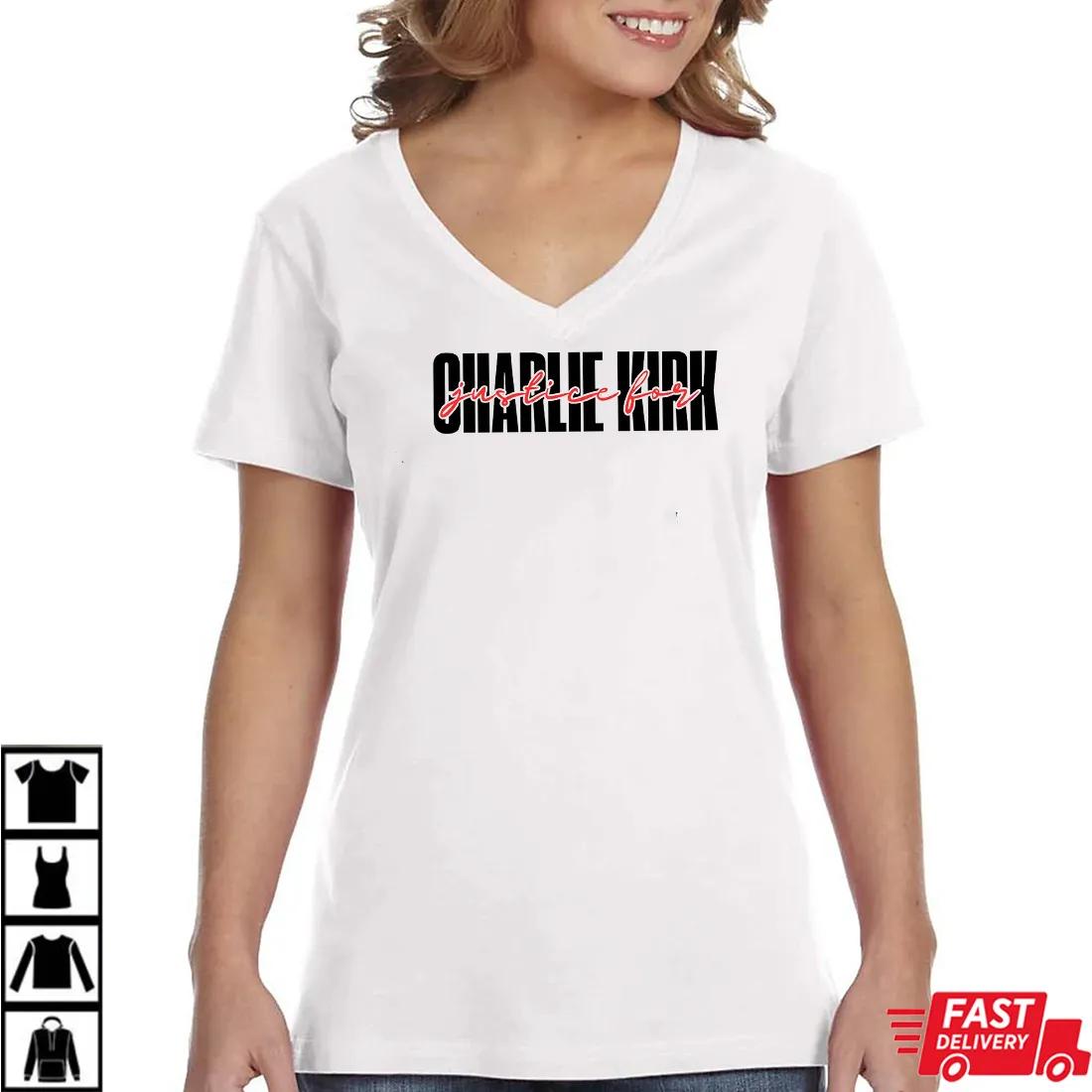 thumbnail image 2 of Legend Charlie Kirk Short Sleeve T-Shirt Justice For Charlie 2 of 12