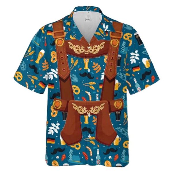 Oktoberfest Lederhosen Costume Hawaiian Shirt Man Oktoberfest Lederhosen Costume Hawaiian Shirt Man