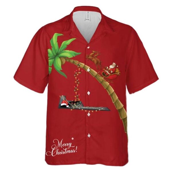 US Air Force Northrop Grumman B-21 Raider Christmas Hawaiian Shirt Cheap US Air Force Northrop Grumman B-21 Raider Christmas Hawaiian Shirt Cheap