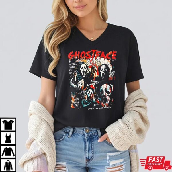 Vintage Ghostface Halloween Shirt, Scream Movie Shirt Vintage Ghostface Halloween Shirt, Scream Movie Shirt