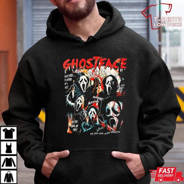 Vintage Ghostface Halloween Shirt, Scream Movie Shirt Vintage Ghostface Halloween Shirt, Scream Movie Shirt