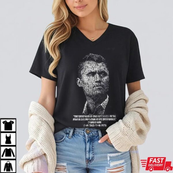 Portrait Charlie Kirk T-Shirt Portrait Charlie Kirk T-Shirt