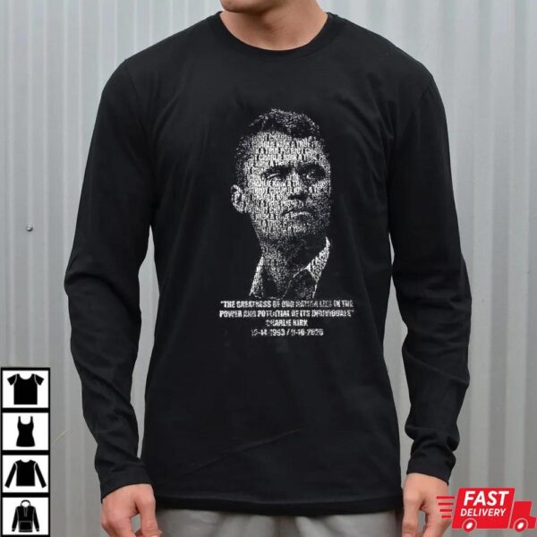 Portrait Charlie Kirk T-Shirt Portrait Charlie Kirk T-Shirt