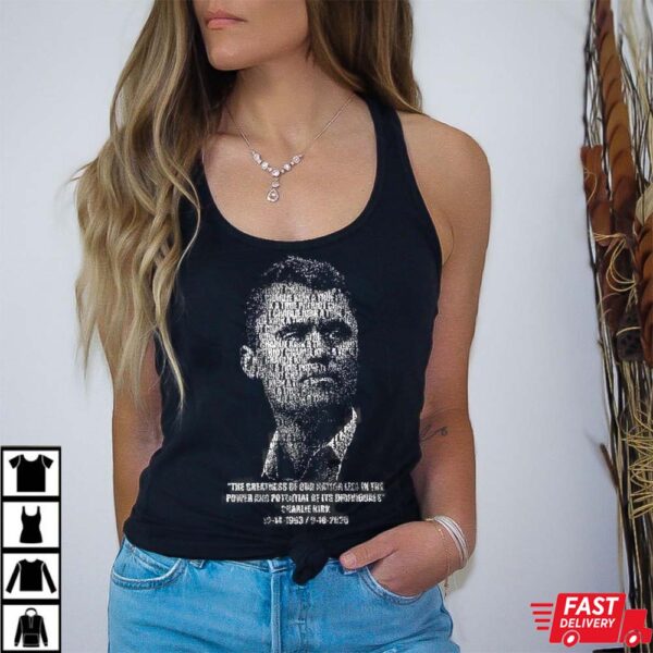 Portrait Charlie Kirk T-Shirt Portrait Charlie Kirk T-Shirt