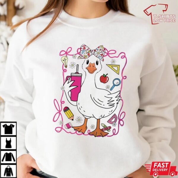 Coquette Goose teacher t-shirt Coquette Goose teacher t-shirt