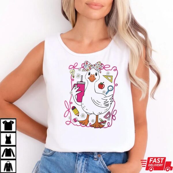 Coquette Goose teacher t-shirt Coquette Goose teacher t-shirt