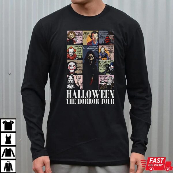 Retro Horror Characters Halloween Shirt