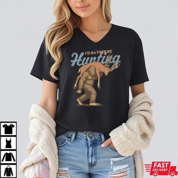 Bigfoot Hunting Carrying Deer Shirt Bigfoot Hunting Carrying Deer Shirt