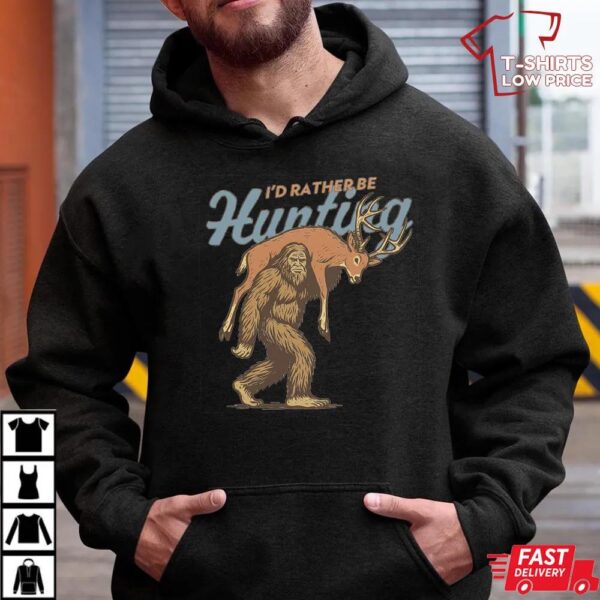 Bigfoot Hunting Carrying Deer Shirt Bigfoot Hunting Carrying Deer Shirt