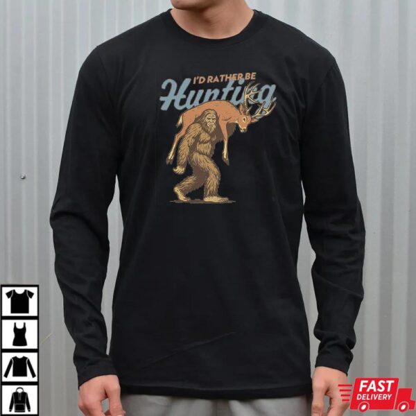 Bigfoot Hunting Carrying Deer Shirt Bigfoot Hunting Carrying Deer Shirt