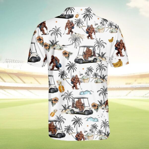 Funny Bigfoot Golf Polo Shirt Funny Bigfoot Golf Polo Shirt