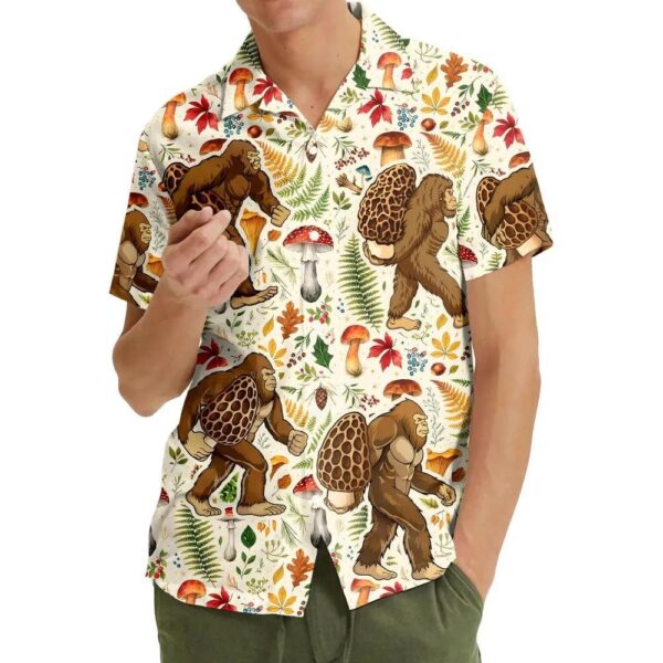 Tropical Bigfoot Mushroom Hawaiian Shirt