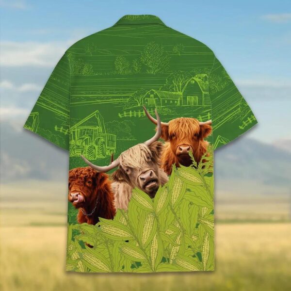 Highland Cattle Hawaiian Shirt New Design