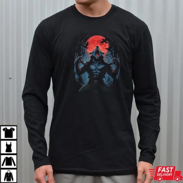 Wolf Ripping Werewolf Howling at Moon Shirt, werewolf shirt meme Wolf Ripping Werewolf Howling at Moon Shirt, werewolf shirt meme