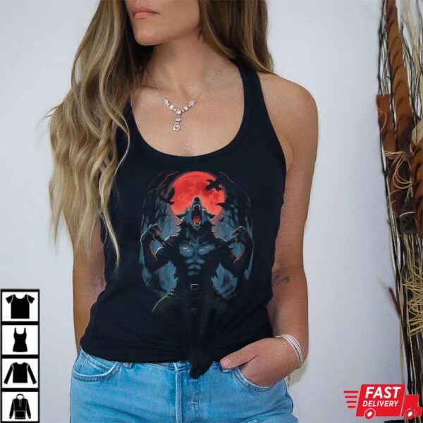 Wolf Ripping Werewolf Howling at Moon Shirt, werewolf shirt meme Wolf Ripping Werewolf Howling at Moon Shirt, werewolf shirt meme