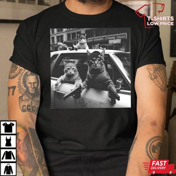 Funny Cat Gang Vintage Shirt
