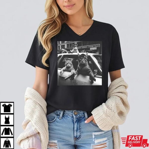 Funny Cat Gang Vintage Shirt