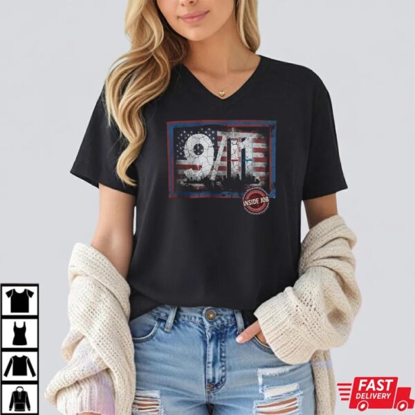 9 11 Truth Inside Job Conspiracy Graphic T-Shirt