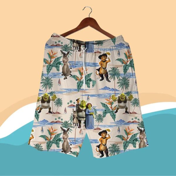Shrek & Friends Hawaiian Shirt And Short Shrek & Friends Hawaiian Shirt And Short