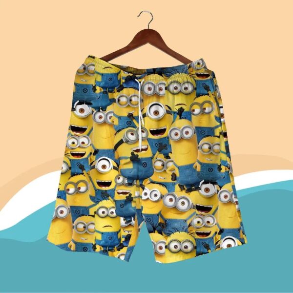 Minion Madness Hawaiian Shirt And Short Minion Madness Hawaiian Shirt And Short