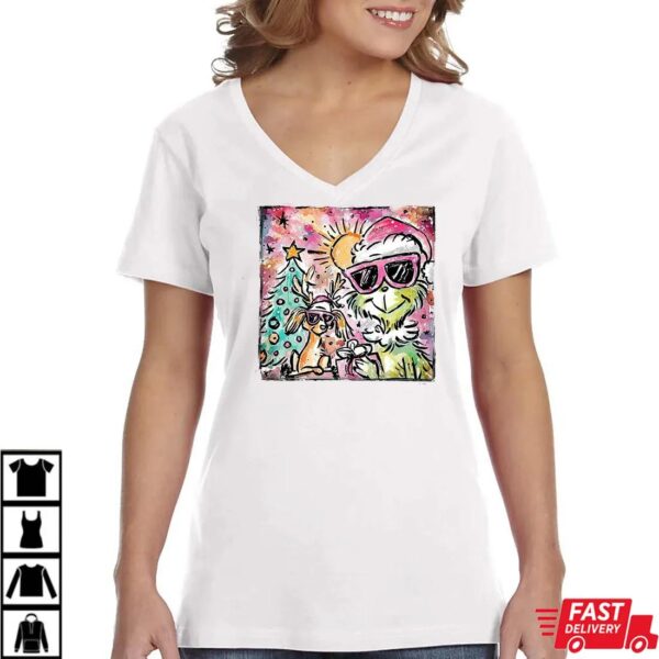 Pink Grinch Christmas preppy glitter Shirt Pink Grinch Christmas preppy glitter Shirt