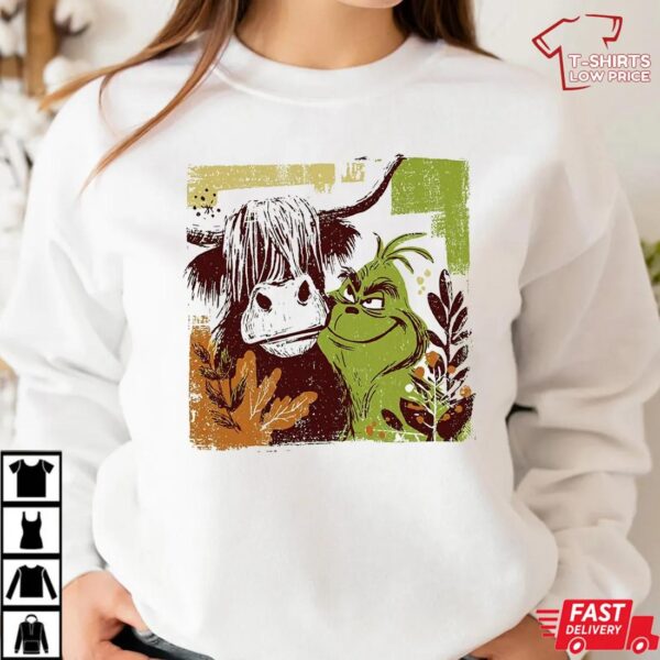 Vintage Highland Cow Grinch Christmas Shirt Vintage Highland Cow Grinch Christmas Shirt