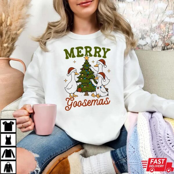 Funny Christmas Santa Goose Shirt Funny Christmas Santa Goose Shirt