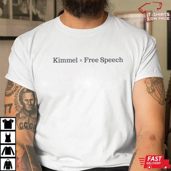 Kimmel = Free Speech Shirt, Censorship Protest Tee Kimmel = Free Speech Shirt, Censorship Protest Tee