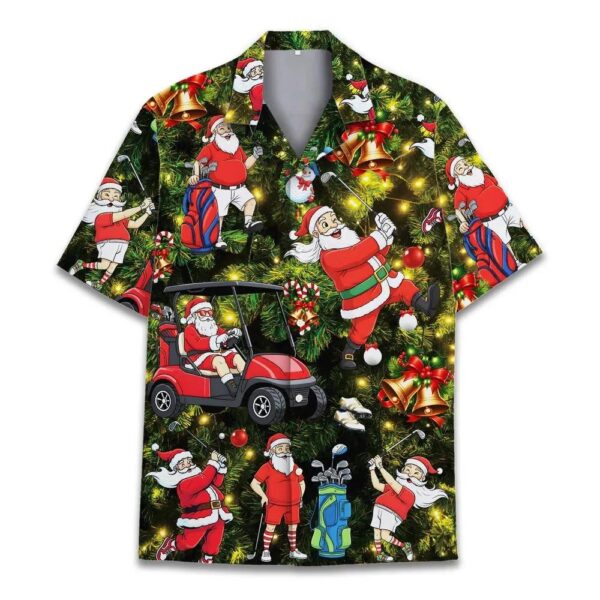 Santa Golf Hawaiian Shirt for Men Women Santa Golf Hawaiian Shirt for Men Women