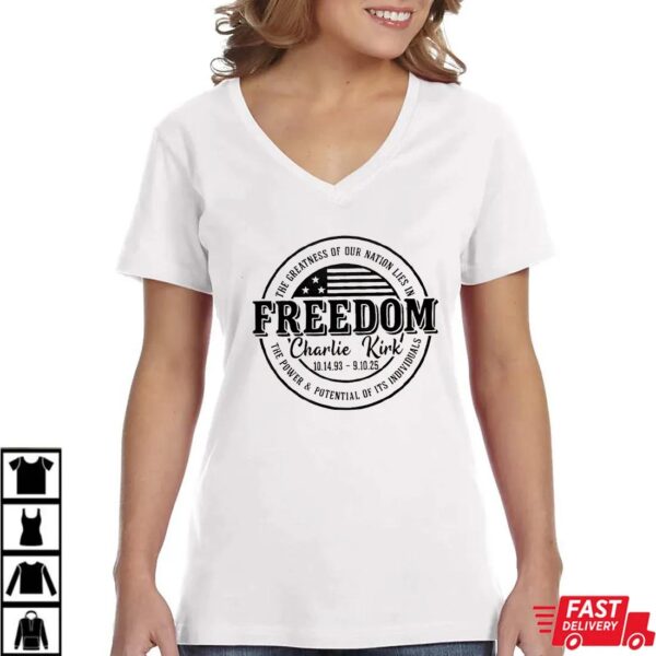 Charlie Kirk Commemorative Freedom Shirt Charlie Kirk Commemorative Freedom Shirt