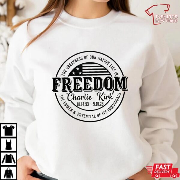 Charlie Kirk Commemorative Freedom Shirt Charlie Kirk Commemorative Freedom Shirt
