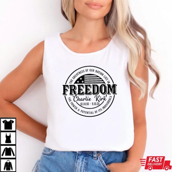 Charlie Kirk Commemorative Freedom Shirt Charlie Kirk Commemorative Freedom Shirt