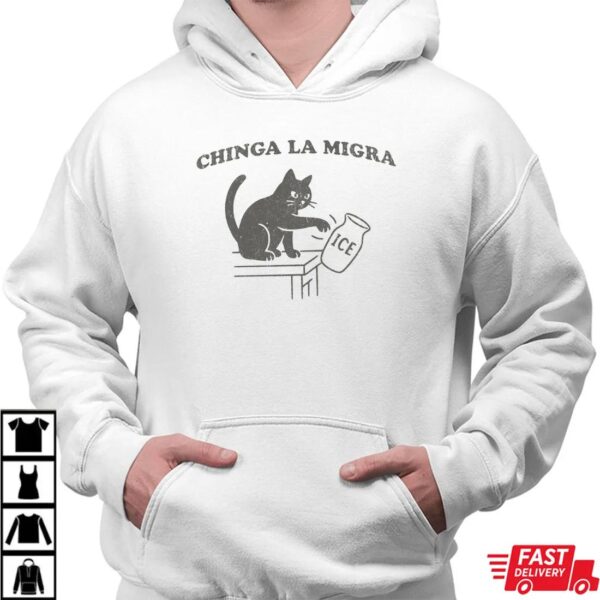 Chinga La Migra Funny Cat Protest Shirt, Abolish ICE Funny Cat Political Tee Chinga La Migra Funny Cat Protest Shirt, Abolish ICE Funny Cat Political Tee