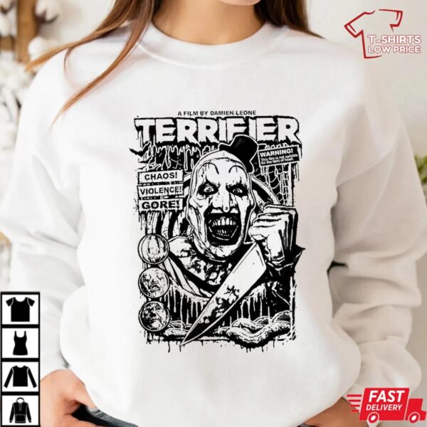 Terrifier Horror Clown Chaos Violence & Gore Art the Clown Shirt