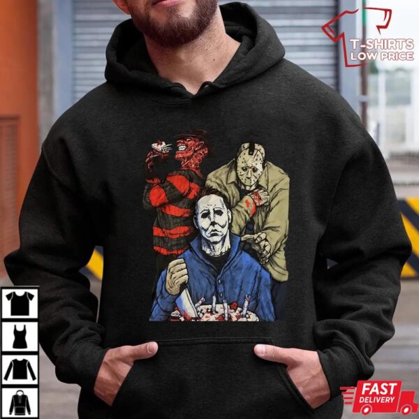 Freddy Krueger Jason Voorhees Michael Myers Horror Movie T-Shirt – Slasher Icons Tee