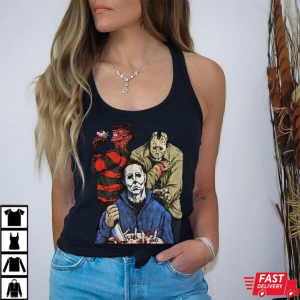 Freddy Krueger Jason Voorhees Michael Myers Horror Movie T-Shirt – Slasher Icons Tee