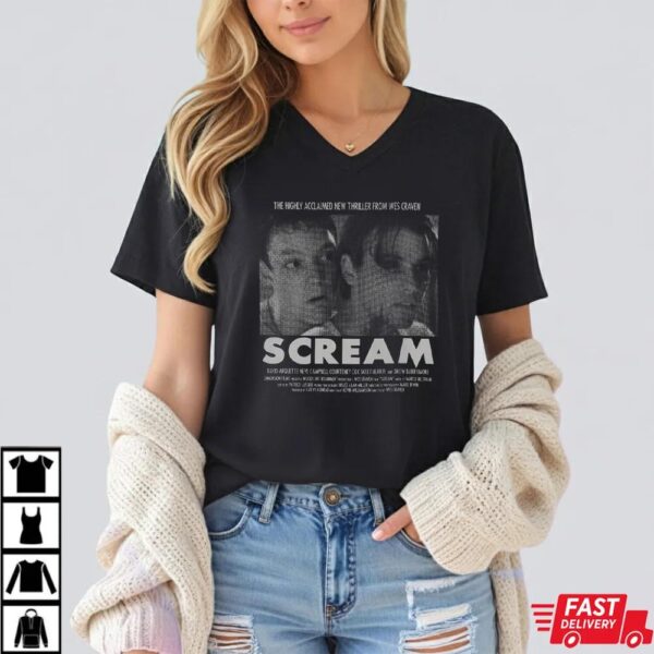 Scream Movie Poster T-Shirt – Classic Wes Craven Horror Tee
