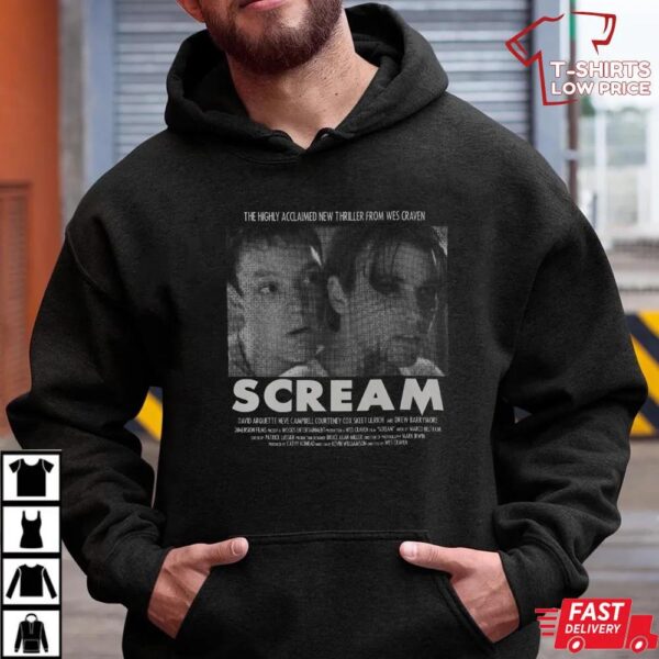 Scream Movie Poster T-Shirt – Classic Wes Craven Horror Tee