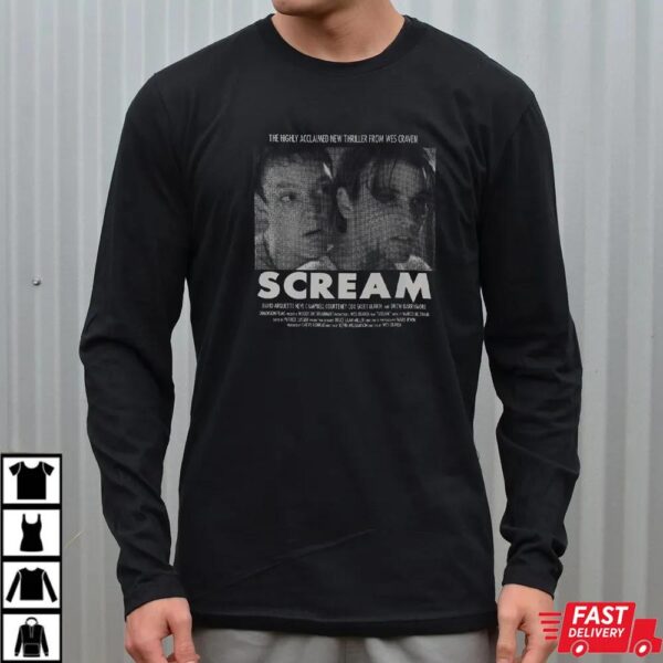 Scream Movie Poster T-Shirt – Classic Wes Craven Horror Tee