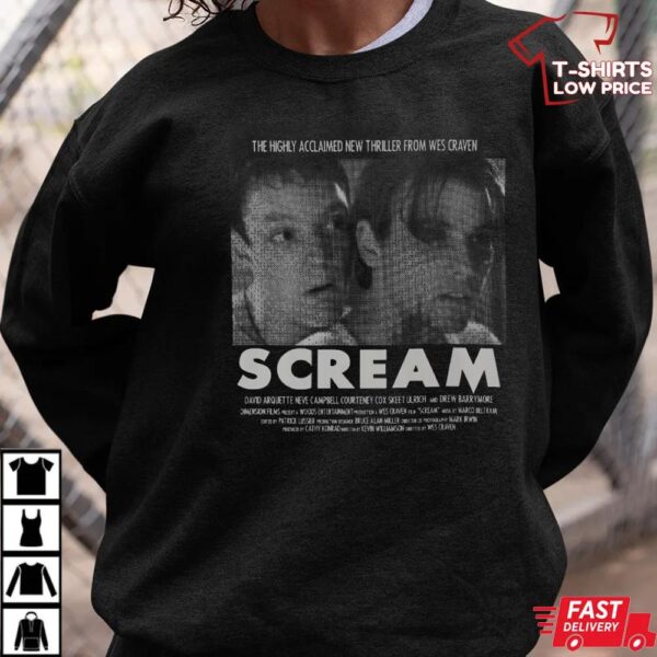 Scream Movie Poster T-Shirt – Classic Wes Craven Horror Tee
