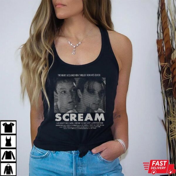 Scream Movie Poster T-Shirt – Classic Wes Craven Horror Tee
